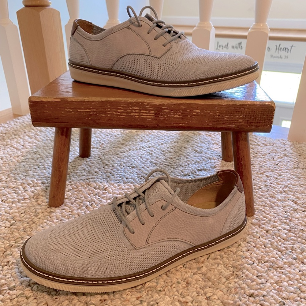 Johnston & Murphy Knit Oxford size 9 Light Gray